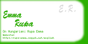 emma rupa business card